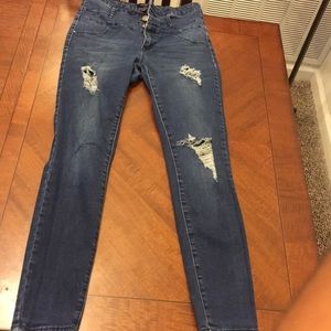 Refuge Ripped High Wasted Jeans